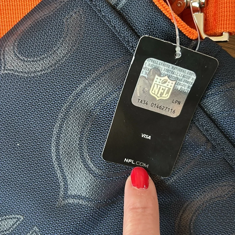 Chicago Bears NFL Diaper Bag Messenger Bag NWT Navy Orange